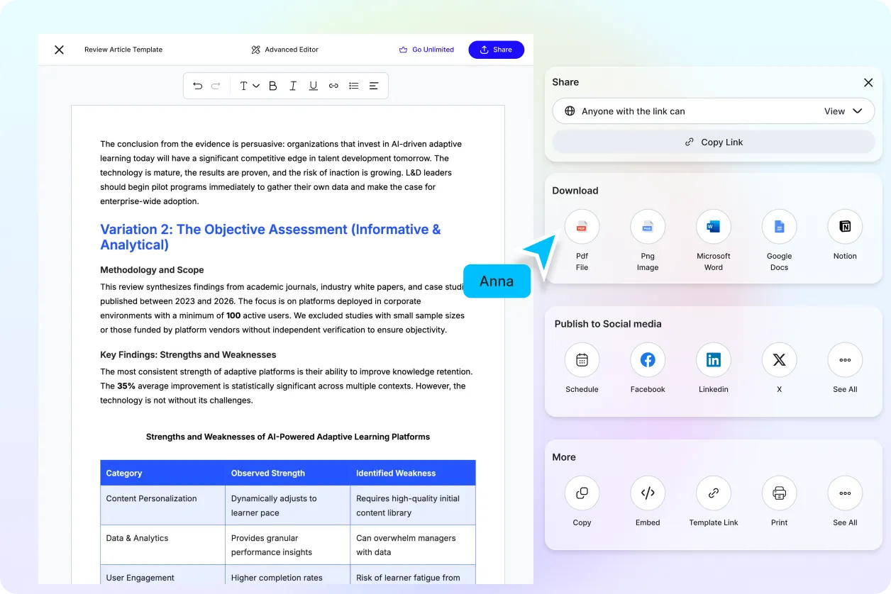 Free AI Review Article Generator, AI Review Article Writing Tool Online